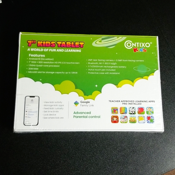 Contixo kids tablet/ Green - Picture 3 of 5